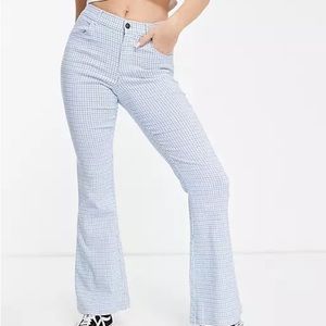 Hollister Blue Plaid Pants